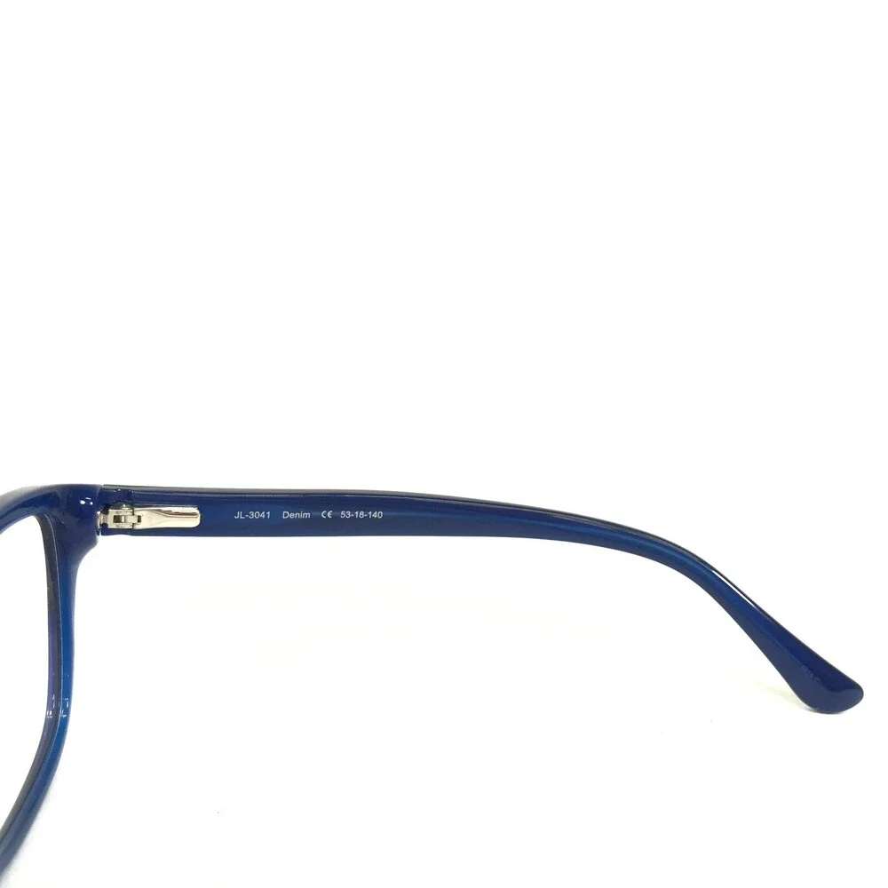 Judith Leiber Eyeglasses Frames JL-3041 Denim Blue Cat Eye Crystals 53-18-140